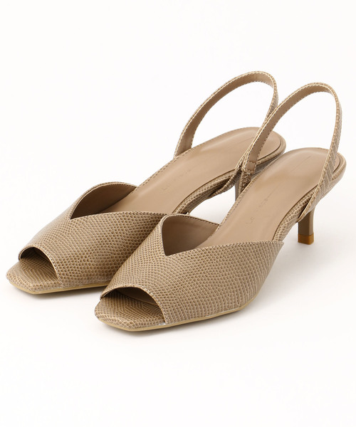 Tiara(ティアラ)の「スクエアトゥーサンダル(サンダル・レディース・キャメル/グレー系その他/ブラウン・23/23.5/24)」の3枚目の写真