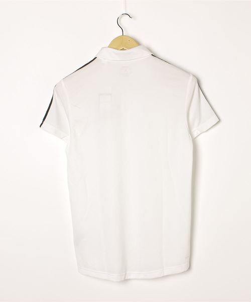 adidas（アディダス）の「アディダス adidas M D2M AR 3ストライプスポロシャツ（ポロシャツ・メンズ・ブラック/ホワイト・M/XXL/XL/S/L）」の4枚目の写真
