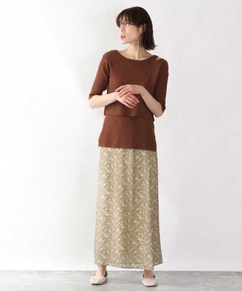 LOWRYS FARM（ローリーズファーム）の「ペイズリースカート　886562（スカート・レディース・ブラウン/イエロー/アイボリー・FREE）」の18枚目の写真
