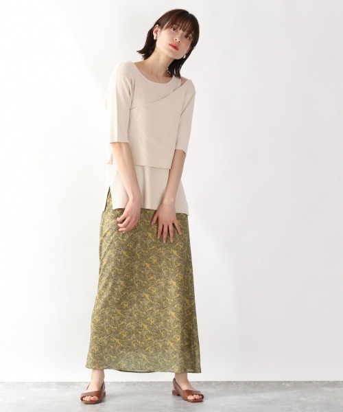 LOWRYS FARM（ローリーズファーム）の「ペイズリースカート　886562（スカート・レディース・ブラウン/イエロー/アイボリー・FREE）」の17枚目の写真