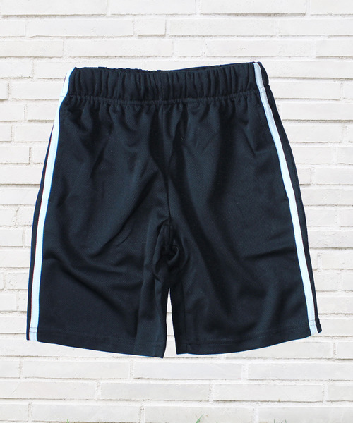 THE CASUAL（カジュアル）の「吸汗速乾2本ラインハーフパンツ キッズ（その他パンツ・キッズ・ブラック系その他/ブラック/イエロー/オレンジ/ネイビー/ブラック系その他2・120cm/130cm/140cm/110cm/150cm/160cm）」の3枚目の写真