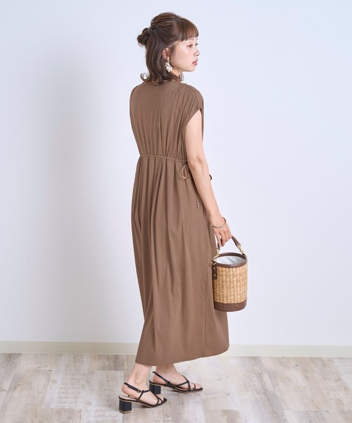 SweetMommy（スウィートマミー）の「授乳/マタニティ カシュクールカットワンピース [選べる2素材]（マタニティウェア/グッズ・レディース・ブラック/ミント/モカ/アイボリー・FREE）」の12枚目の写真