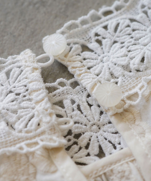 刺繍レース クラシカルAラインブラウス(シャツ/ブラウス)|zootie(ズーティー) 刺繍レース クラシカルAラインブラウス(シャツ/ブラウス)|zootie(ズーティー)