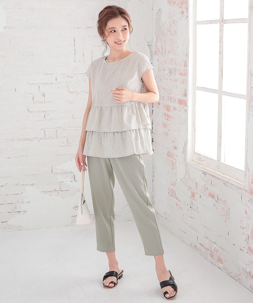 KOBE LETTUCE（コウベレタス）の「ソフトレザー調トングサンダル（サンダル・レディース・ホワイト/ブラック/オレンジ/モカ・LL/S/M/L）」の9枚目の写真