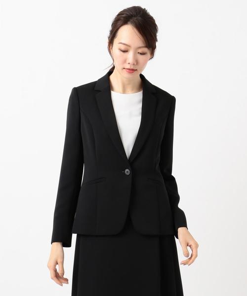 J.PRESS Ladies(J.プレス レディス)の「【ニオイ菌抑制】洗えるヴィーナスダブルクロス テーラードジャケット(テーラードジャケット・レディース・ブラック系/ネイビー系・XS)」の5枚目の写真