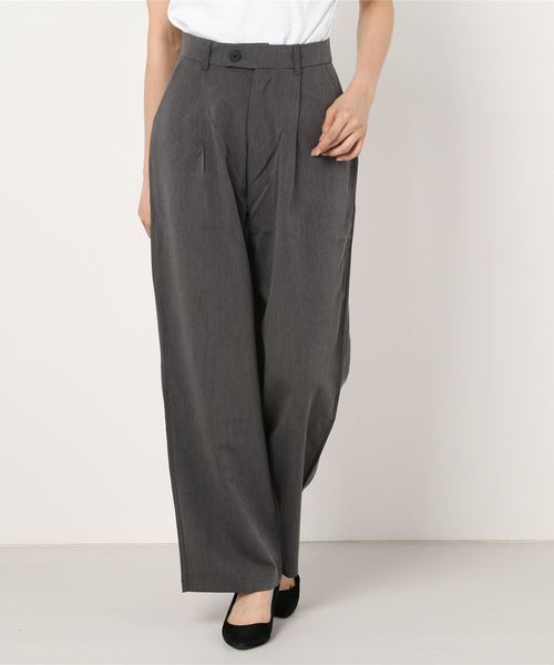 Ritzy（リッツィー）の「ハイウエストリモートストレートパンツ（その他パンツ・レディース・ブラック/ベージュ/グレー・M/L）」の8枚目の写真