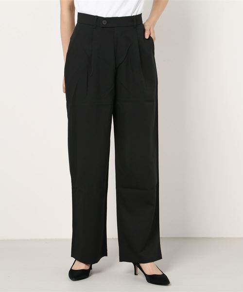 Ritzy（リッツィー）の「ハイウエストリモートストレートパンツ（その他パンツ・レディース・ブラック/ベージュ/グレー・M/L）」の7枚目の写真