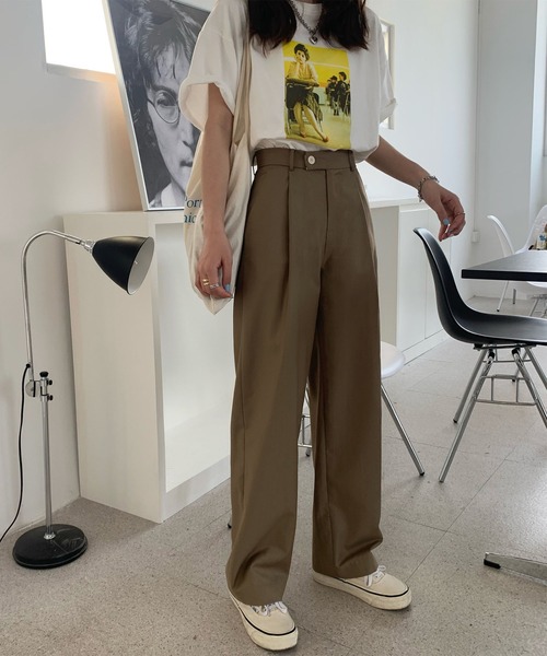 Ritzy（リッツィー）の「ハイウエストリモートストレートパンツ（その他パンツ・レディース・ブラック/ベージュ/グレー・M/L）」の18枚目の写真