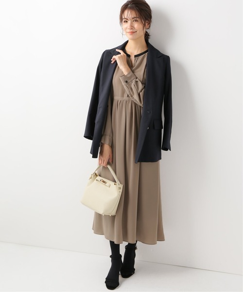 La TOTALITE 配色デシンワンピース La TOTALITE（ラトータリテ）の「配色デシンワンピース【手洗い