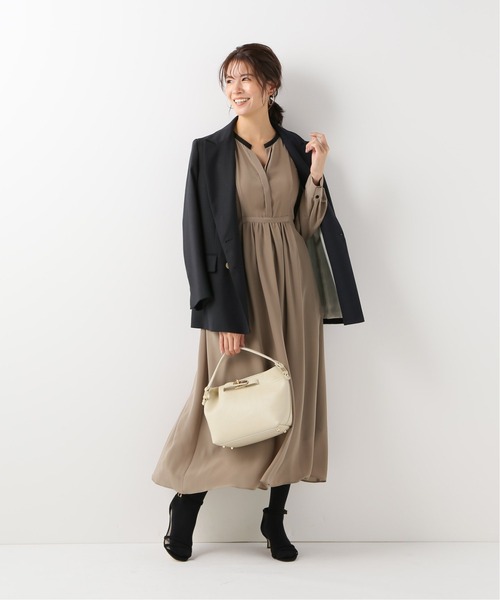 La TOTALITE（ラトータリテ）の「配色デシンワンピース【手洗い