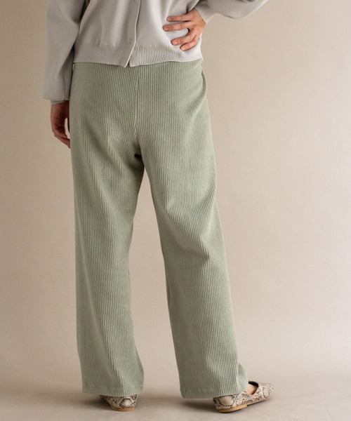 ottilie（オティーリエ）の「コーデュロイジャージパンツ（その他パンツ・レディース・ブラウン/ミント/ブラック/チャコールグレー・FREE）」の11枚目の写真