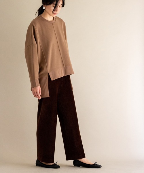 ottilie（オティーリエ）の「コーデュロイジャージパンツ（その他パンツ・レディース・ブラウン/ミント/ブラック/チャコールグレー・FREE）」の14枚目の写真