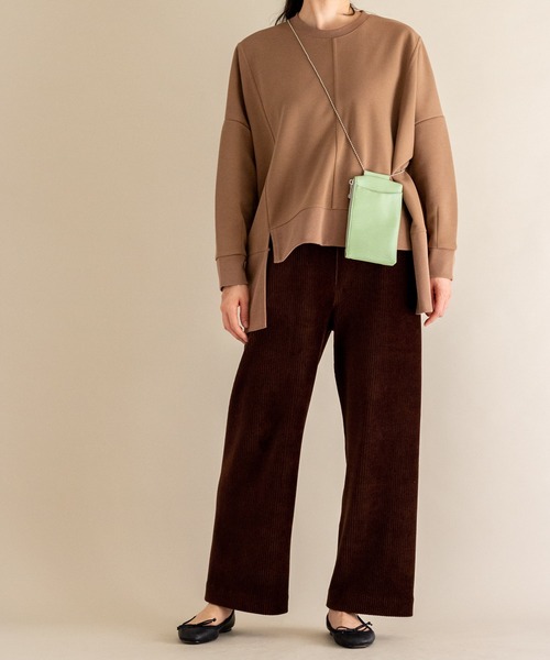 ottilie（オティーリエ）の「コーデュロイジャージパンツ（その他パンツ・レディース・ブラウン/ミント/ブラック/チャコールグレー・FREE）」の15枚目の写真