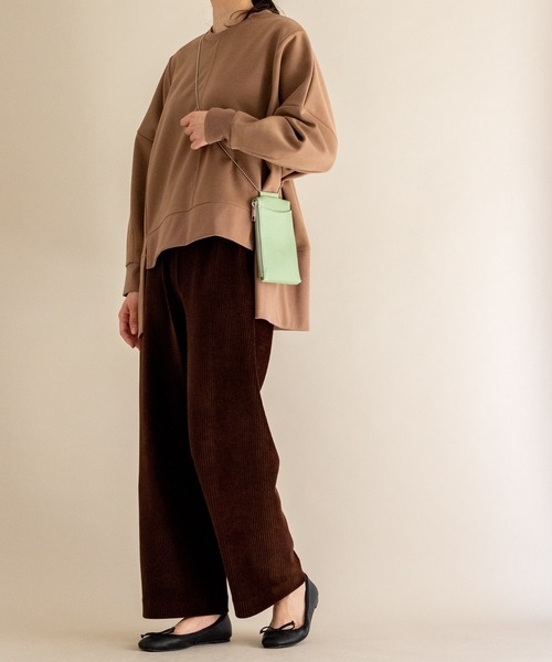 ottilie（オティーリエ）の「コーデュロイジャージパンツ（その他パンツ・レディース・ブラウン/ミント/ブラック/チャコールグレー・FREE）」の16枚目の写真