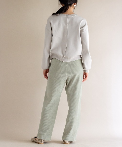 ottilie（オティーリエ）の「コーデュロイジャージパンツ（その他パンツ・レディース・ブラウン/ミント/ブラック/チャコールグレー・FREE）」の22枚目の写真