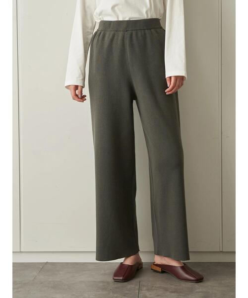 AMERICAN HOLIC（アメリカンホリック）の「総針ニットワイドパンツ（その他パンツ・レディース・ライトベージュ/チャコールグレー・L/M）」の17枚目の写真