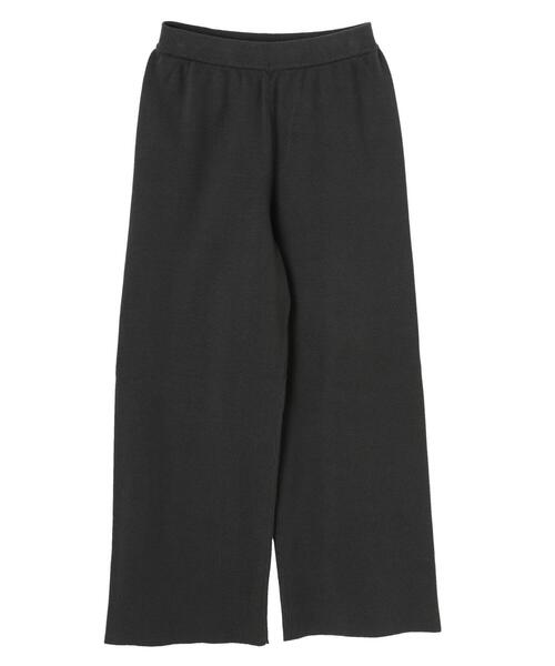 AMERICAN HOLIC（アメリカンホリック）の「総針ニットワイドパンツ（その他パンツ・レディース・ライトベージュ/チャコールグレー・L/M）」の8枚目の写真