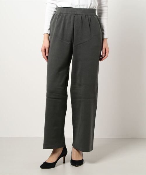 AMERICAN HOLIC（アメリカンホリック）の「総針ニットワイドパンツ（その他パンツ・レディース・ライトベージュ/チャコールグレー・L/M）」の5枚目の写真