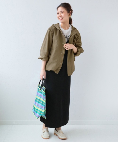 JOURNAL STANDARD relume(ジャーナルスタンダード レリューム)の「グログランマウンテンパーカー◆(マウンテンパーカー・レディース・ブラック/ベージュ/カーキ・FREE)」の5枚目の写真