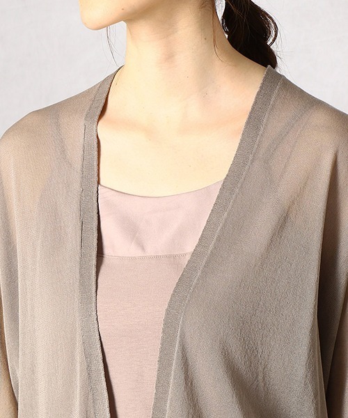 Comme　Ca　Mature（コムサマチュア）の「ドルマンスリーブ カーディガン（カーディガン/ボレロ・レディース・ライトグレー/ネイビー/ブラウン・FREE）」の10枚目の写真