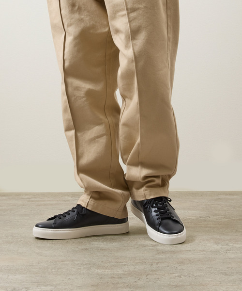 TOSS(トス)の「TOSS トス / Chester チェスター ビブラムソール レザードレススニーカー / TOSS-B1(スニーカー・メンズ・ブラック×ホワイト/ブラック/ホワイト/ナチュラル・9/10/8/7/4/6/5)」の9枚目の写真