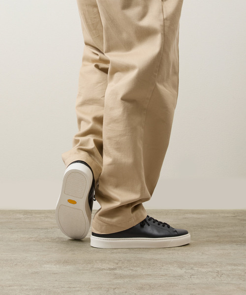 TOSS(トス)の「TOSS トス / Chester チェスター ビブラムソール レザードレススニーカー / TOSS-B1(スニーカー・メンズ・ブラック×ホワイト/ブラック/ホワイト/ナチュラル・9/10/8/7/4/6/5)」の12枚目の写真