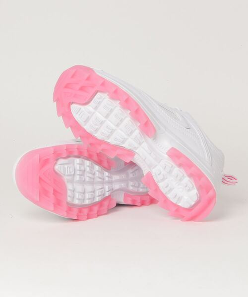 FILA(フィラ)の「FILA/フィラ 厚底スニーカー ディストーター F5170-0154(スニーカー・レディース・ホワイト×ピンク・25.0cm/24.0cm/23.0cm/23.5cm)」の3枚目の写真
