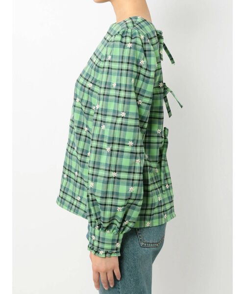 jouetie（ジュエティ）の「フラワー2WAYブラウス（シャツ/ブラウス・レディース・ブラック/グリーン/ベージュ・MEDIUM）」の14枚目の写真