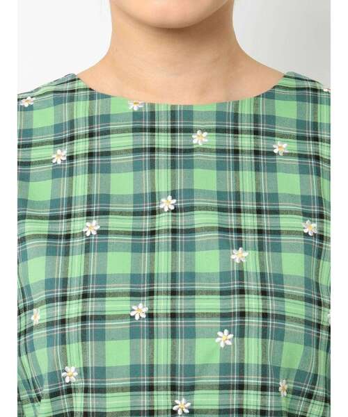 jouetie（ジュエティ）の「フラワー2WAYブラウス（シャツ/ブラウス・レディース・ブラック/グリーン/ベージュ・MEDIUM）」の9枚目の写真