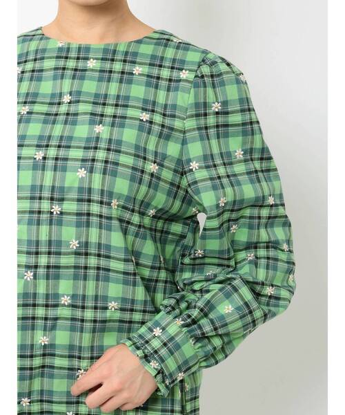 jouetie（ジュエティ）の「フラワー2WAYブラウス（シャツ/ブラウス・レディース・ブラック/グリーン/ベージュ・MEDIUM）」の12枚目の写真