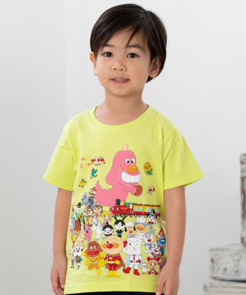 セール】なかまたち柄Tシャツ(Tシャツ/カットソー)|ANPANMAN KIDS ...