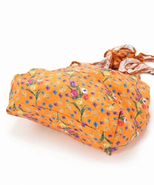 Casselini（キャセリーニ）の「プリントフリルエコバッグ（エコバッグ/サブバッグ・レディース・アイボリー/ブラウン/ブルー系/オレンジ・FREE）」の20枚目の写真