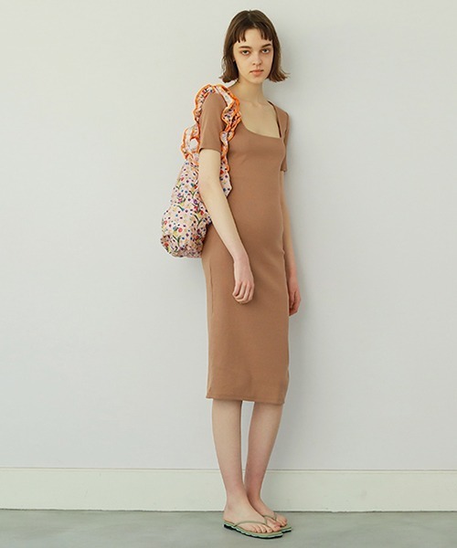 Casselini（キャセリーニ）の「プリントフリルエコバッグ（エコバッグ/サブバッグ・レディース・アイボリー/ブラウン/ブルー系/オレンジ・FREE）」の13枚目の写真