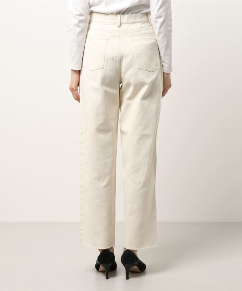 MATCH&more(マッチアンドモア)の「デニムストレートパンツ(デニムパンツ・レディース・パープル/ネイビー/オフホワイト/ブルー/グリーン・FREE)」の6枚目の写真