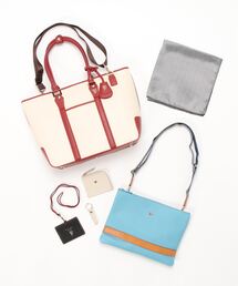 【Furbo design】 フルボデザイン　5点セット　トートバッグ、クラッチショルダー、コインケース、IDパスケース、キーリング、スカーフ