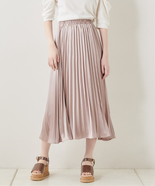 OLIVE des OLIVE（オリーブデオリーブ）の「【S/Mサイズ】【WEB限定カラー有】OLIVEプリーツスカート（スカート・レディース・ライトグレー/アイボリー/ホワイト系その他/ライトブラウン/ラベンダー・SMALL/MEDIUM）」の4枚目の写真