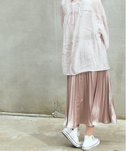 OLIVE des OLIVE（オリーブデオリーブ）の「【S/Mサイズ】【WEB限定カラー有】OLIVEプリーツスカート（スカート・レディース・ライトグレー/アイボリー/ホワイト系その他/ライトブラウン/ラベンダー・SMALL/MEDIUM）」の6枚目の写真