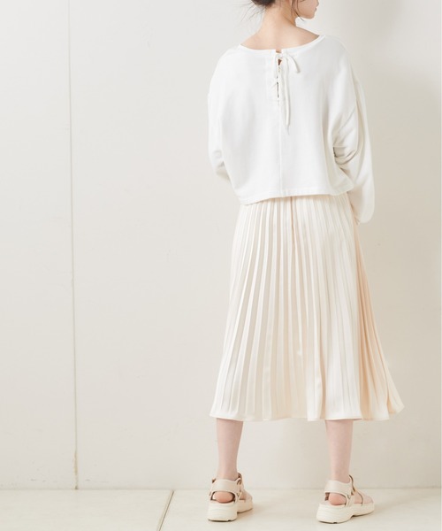 OLIVE des OLIVE（オリーブデオリーブ）の「【S/Mサイズ】【WEB限定カラー有】OLIVEプリーツスカート（スカート・レディース・ライトグレー/アイボリー/ホワイト系その他/ライトブラウン/ラベンダー・SMALL/MEDIUM）」の15枚目の写真