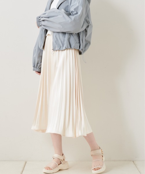 OLIVE des OLIVE（オリーブデオリーブ）の「【S/Mサイズ】【WEB限定カラー有】OLIVEプリーツスカート（スカート・レディース・ライトグレー/アイボリー/ホワイト系その他/ライトブラウン/ラベンダー・SMALL/MEDIUM）」の10枚目の写真