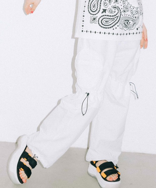 X-girl（エックスガール）の「ROUND POCKET NYLON PANTS（その他