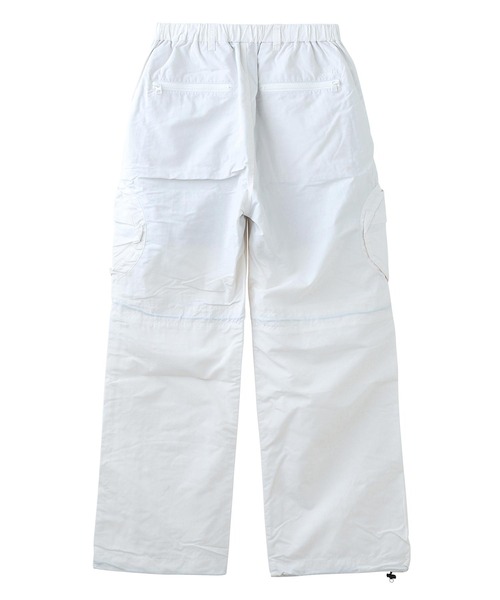 X-girl（エックスガール）の「ROUND POCKET NYLON PANTS（その他パンツ・レディース・ホワイト/マルチ/ブラック・XS/S/M）」の4枚目の写真