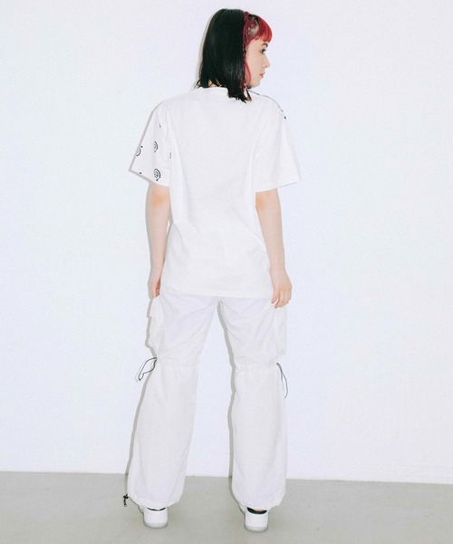 X-girl（エックスガール）の「ROUND POCKET NYLON PANTS（その他パンツ・レディース・ホワイト/マルチ/ブラック・XS/S/M）」の9枚目の写真
