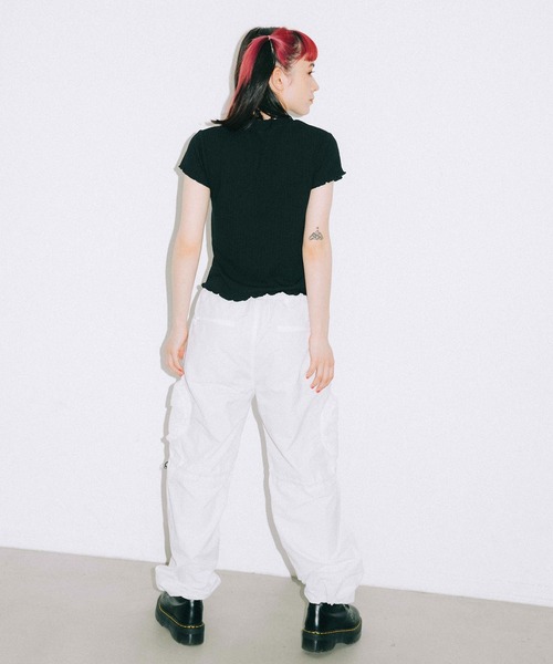 x-girl ナイロン トラックパンツ X-girl 【 エックスガール 】 BICOLOR TRACK PANTS バイカラー
