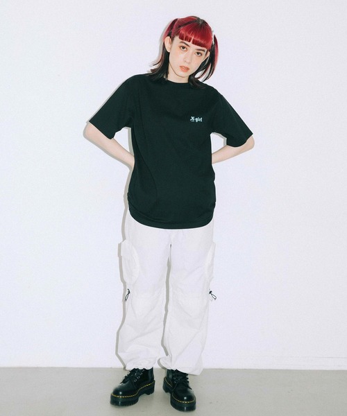 X-girl（エックスガール）の「ROUND POCKET NYLON PANTS（その他パンツ・レディース・ホワイト/マルチ/ブラック・XS/S/M）」の21枚目の写真