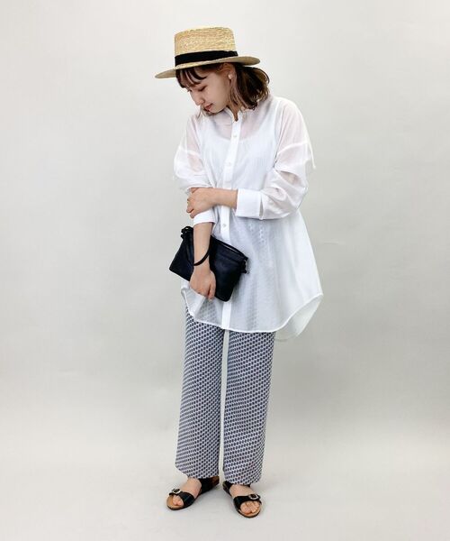 fredy repit（フレディレピ）の「花柄カットジャガード イージーパンツ（その他パンツ・レディース・ホワイト系その他5/ブラック系その他3/グレー系その他4・38）」の14枚目の写真