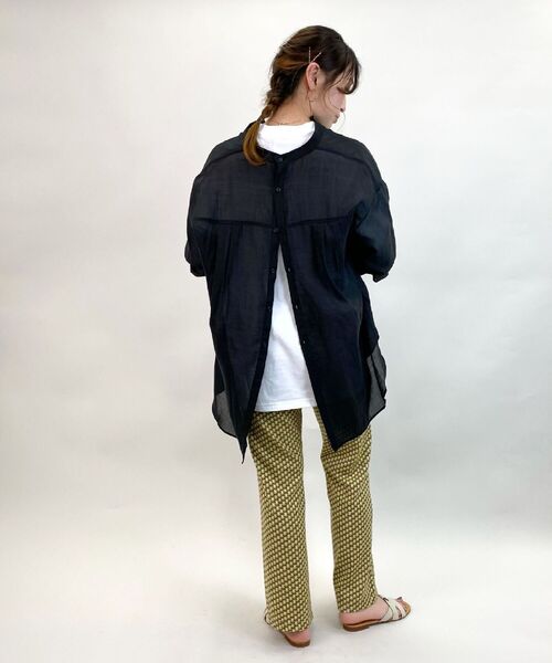 fredy repit（フレディレピ）の「花柄カットジャガード イージーパンツ（その他パンツ・レディース・ホワイト系その他5/ブラック系その他3/グレー系その他4・38）」の7枚目の写真