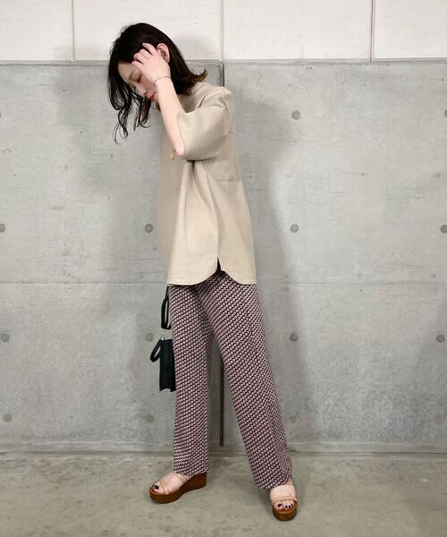 fredy repit（フレディレピ）の「花柄カットジャガード イージーパンツ（その他パンツ・レディース・ホワイト系その他5/ブラック系その他3/グレー系その他4・38）」の15枚目の写真