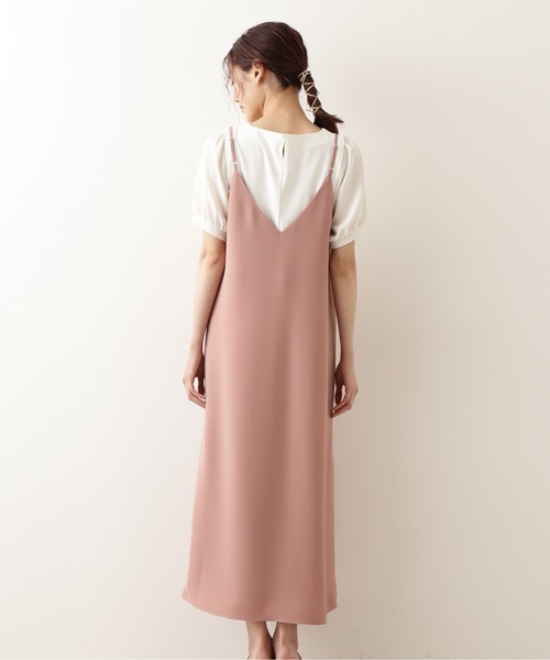 NATURAL BEAUTY BASIC（ナチュラルビューティーベーシック）の「キャミワンピース（ワンピース・レディース・ブラック/ピンク/カーキ・SMALL/MEDIUM）」の18枚目の写真