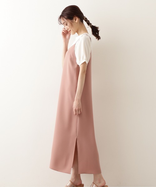 NATURAL BEAUTY BASIC（ナチュラルビューティーベーシック）の「キャミワンピース（ワンピース・レディース・ブラック/ピンク/カーキ・SMALL/MEDIUM）」の19枚目の写真