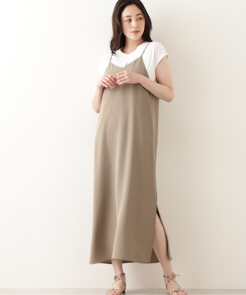 NATURAL BEAUTY BASIC（ナチュラルビューティーベーシック）の「キャミワンピース（ワンピース・レディース・ブラック/ピンク/カーキ・SMALL/MEDIUM）」の11枚目の写真